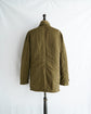 C.P.COMPANY Made in Rumania garment dyed nylon balmacaan coat with quilting liner