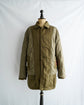 C.P.COMPANY Made in Rumania garment dyed nylon balmacaan coat with quilting liner