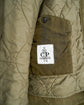 C.P.COMPANY Made in Rumania garment dyed nylon balmacaan coat with quilting liner