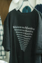 MAISON MA MANIèRE LOGO S/S TEE BLACK