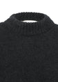 AMOMENTO hairy rounded pullover