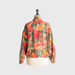 Flower pattern silk jacket