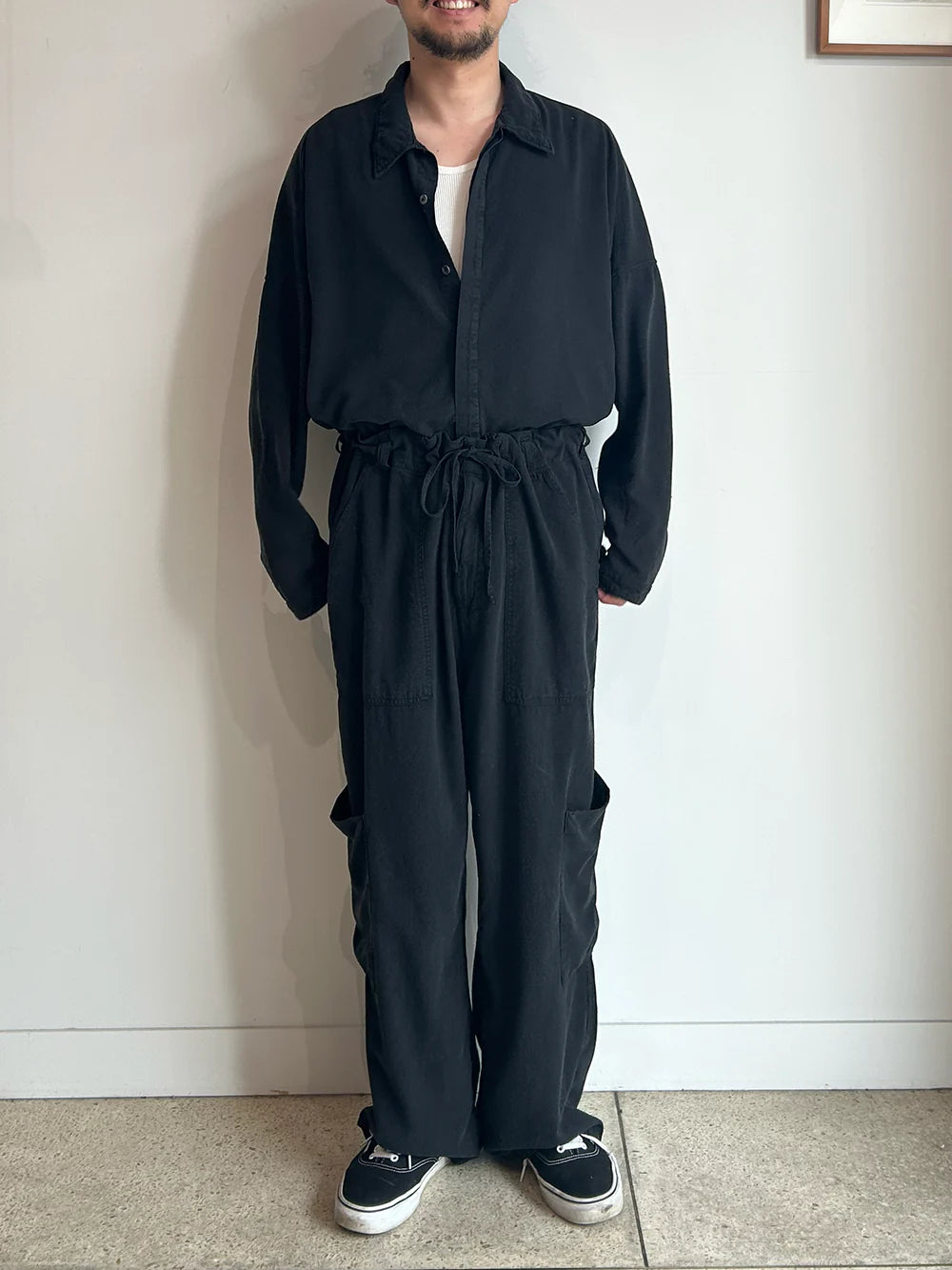 SILK SUEDE BAKER CARGO PANTS – Maison ma Manière SILK SUEDE BAKER CARGO PANTS – Maison ma Manière