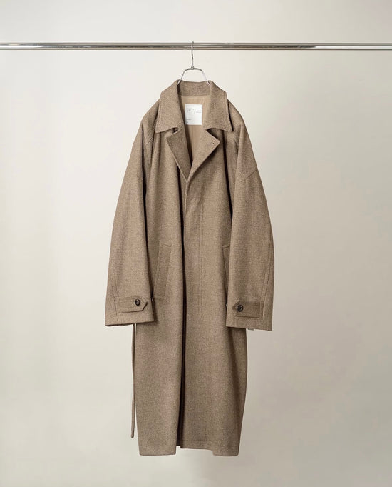 ANCELLM WOOL BLANKET BALMACAAN COAT