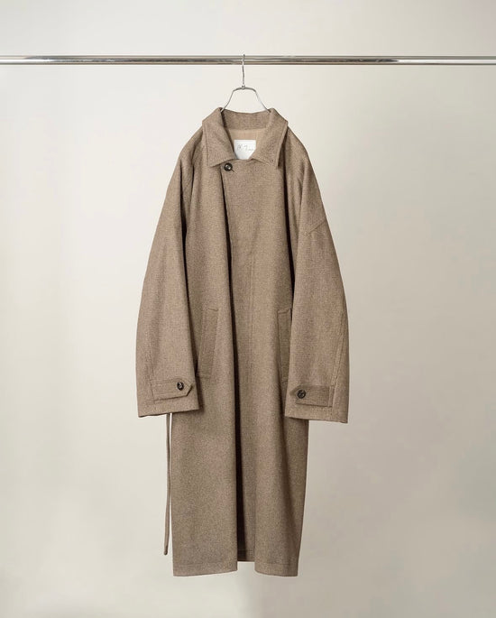 ANCELLM WOOL BLANKET BALMACAAN COAT