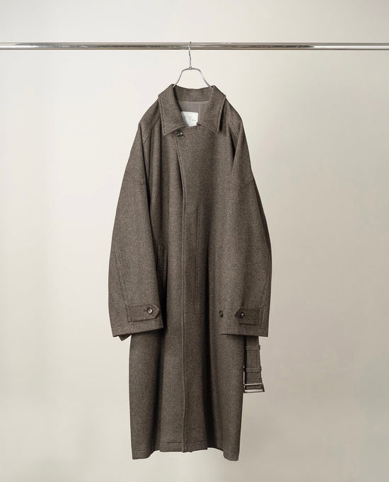 ANCELLM WOOL BLANKET BALMACAAN COAT