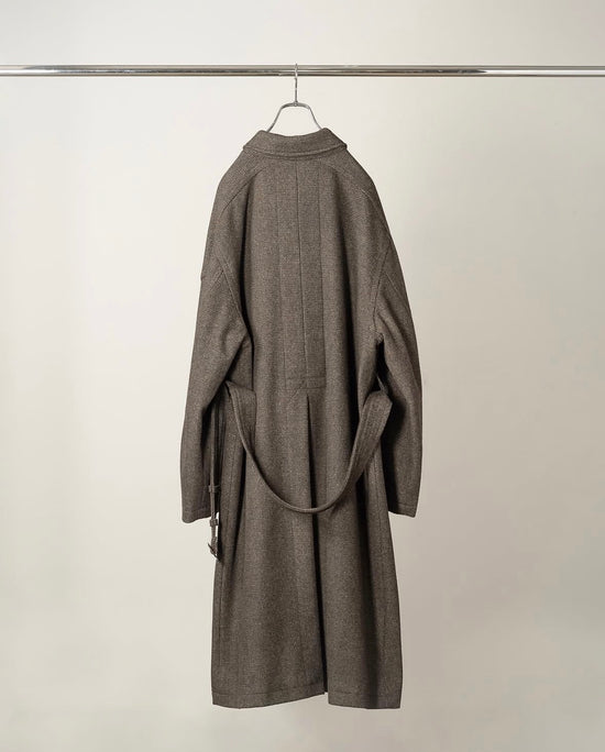 ANCELLM WOOL BLANKET BALMACAAN COAT