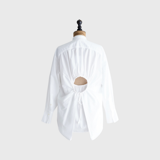 Cotton Big Frill Shirring Shirts