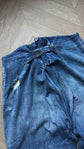 German Army Luftwaffe Blue Linen Drilliich Trousers ”襤褸”
