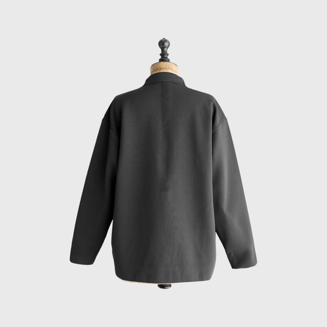 MILAN RIB BOXY TAILORED JACKET – Maison ma Manière MILAN RIB BOXY TAILORED JACKET – Maison ma Manière