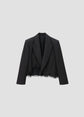KANAKO SAKAI DISTRESSED WOOL BLAZER