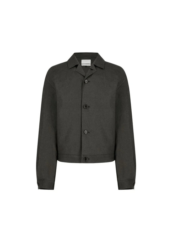 AMOMENTO linen crop jacket