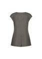 AMOMENTO linen curved vest
