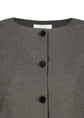 AMOMENTO linen curved vest