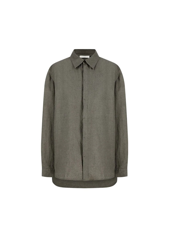 AMOMENTO linen oversized shirt