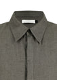 AMOMENTO linen oversized shirt