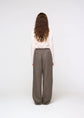 AMOMENTO linen tuck pants