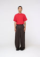 AMOMENTO linen two tuck wide pants