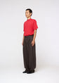 AMOMENTO linen two tuck wide pants