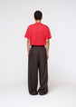 AMOMENTO linen two tuck wide pants