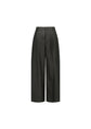 AMOMENTO linen two tuck wide pants
