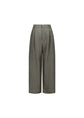 AMOMENTO linen two tuck wide pants