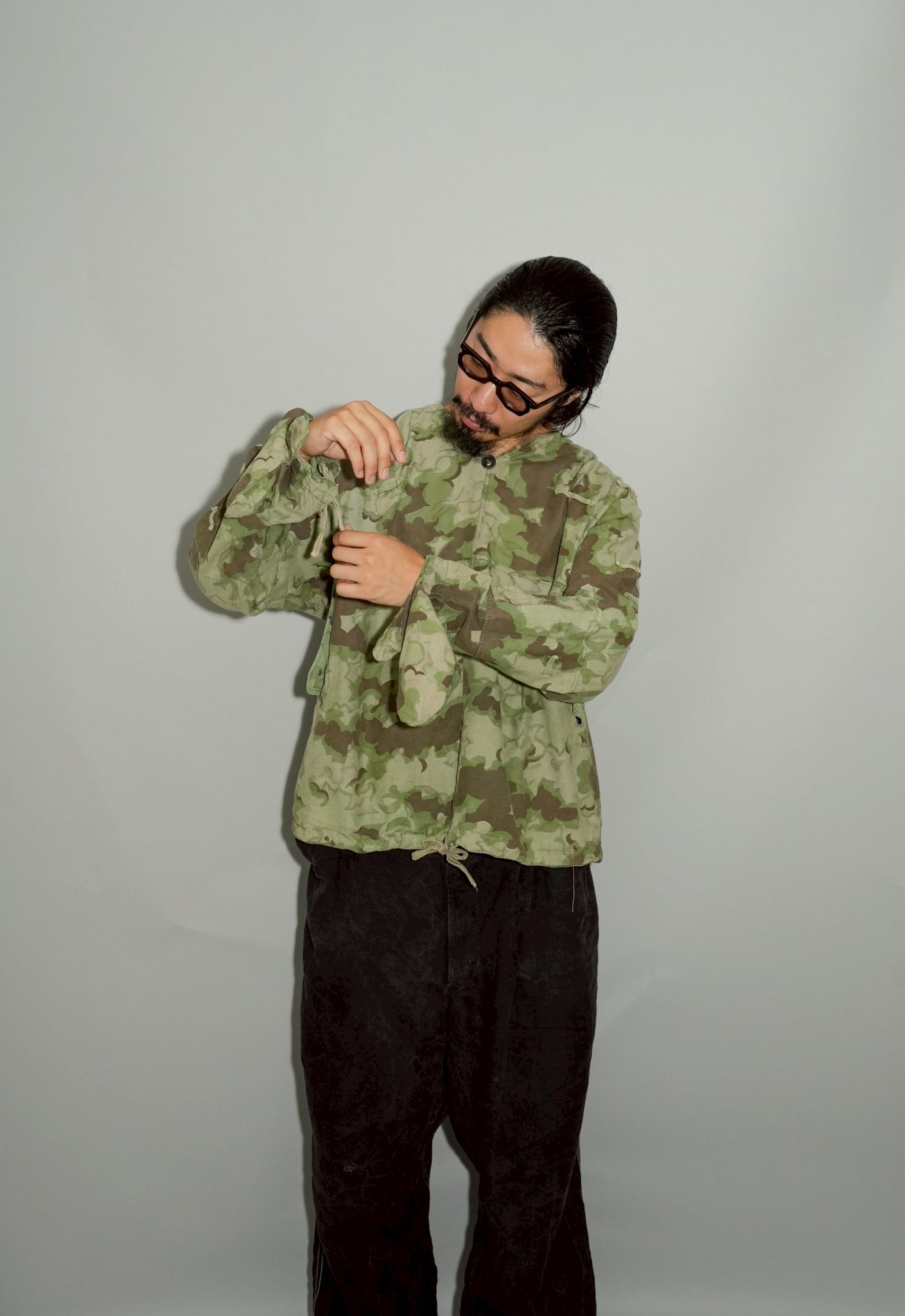 1950's Czechoslovakian Army Cloud Camouflage Reversible smock with