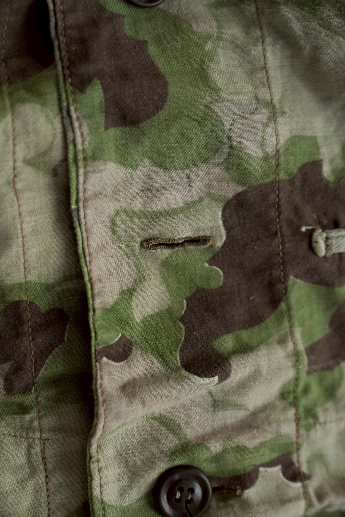 1950's Czechoslovakian Army Cloud Camouflage Reversible smock with