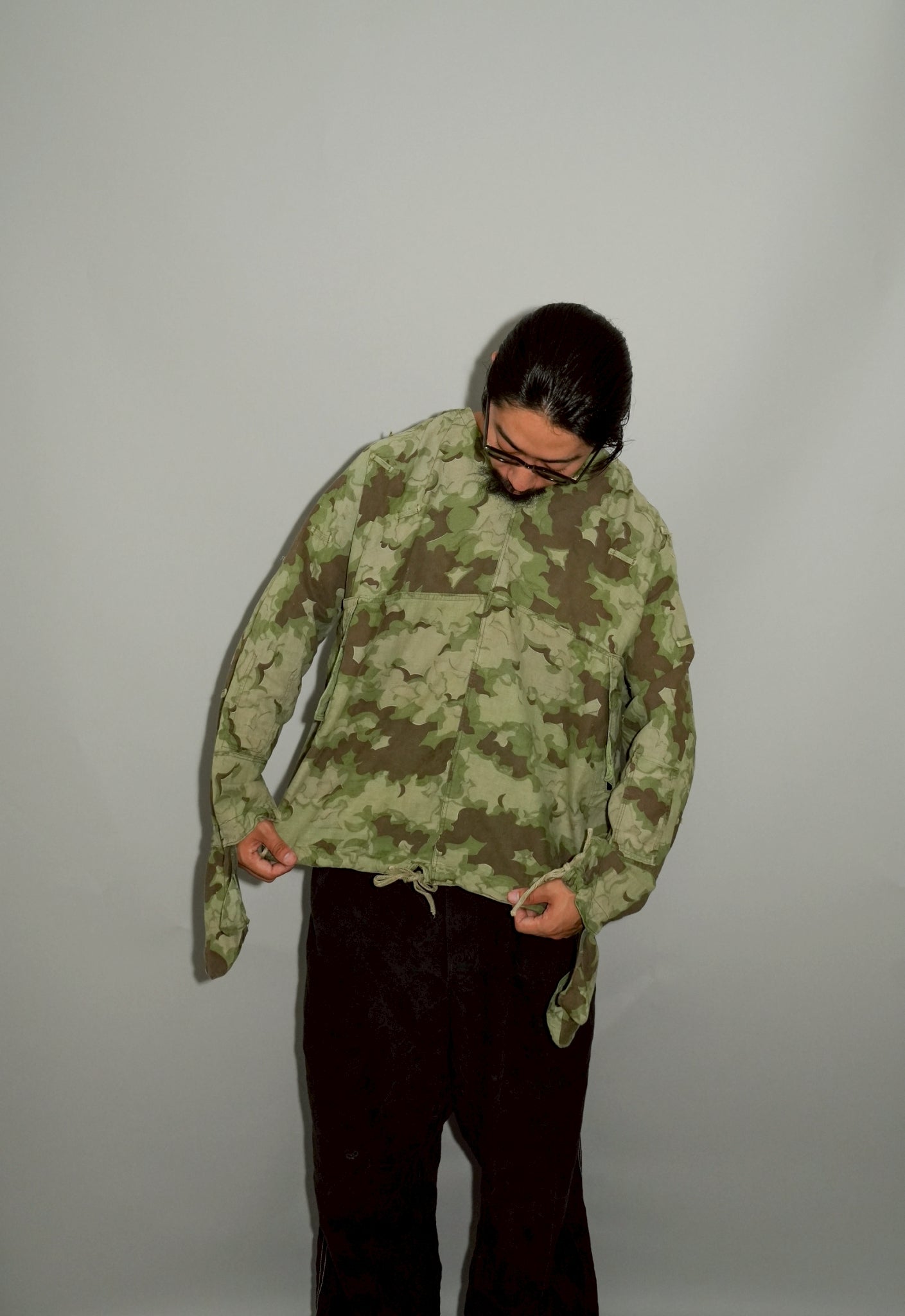 1950's Czechoslovakian Army Cloud Camouflage Reversible smock with