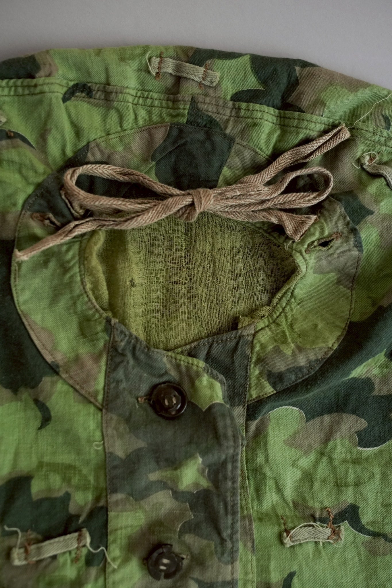 1950's Czechoslovakian Army Cloud Camouflage Reversible smock with