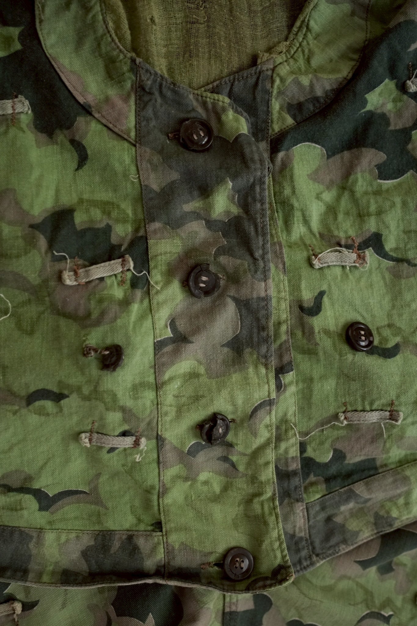1950's Czechoslovakian Army Cloud Camouflage Reversible smock with