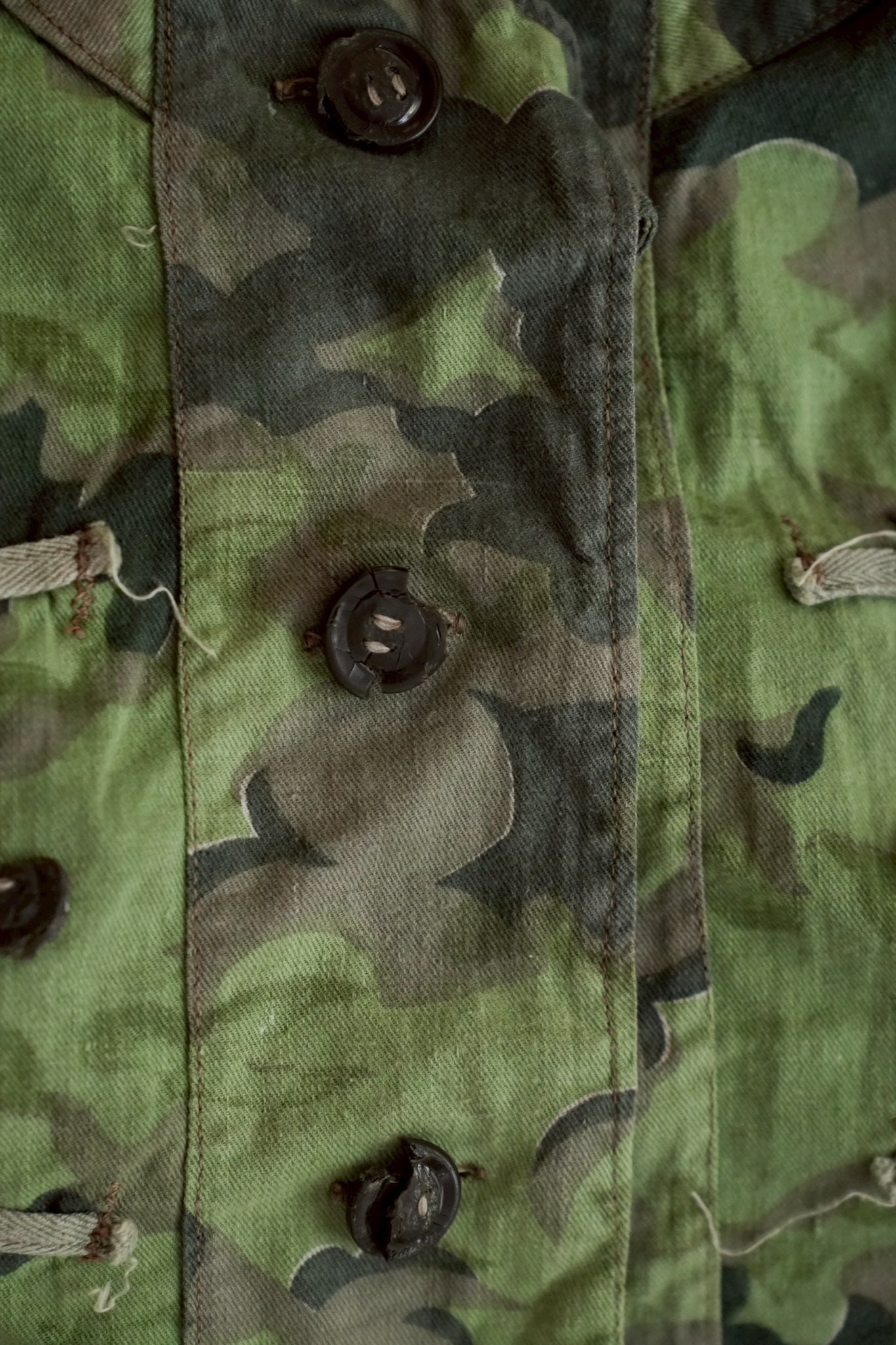 1950's Czechoslovakian Army Cloud Camouflage Reversible smock with
