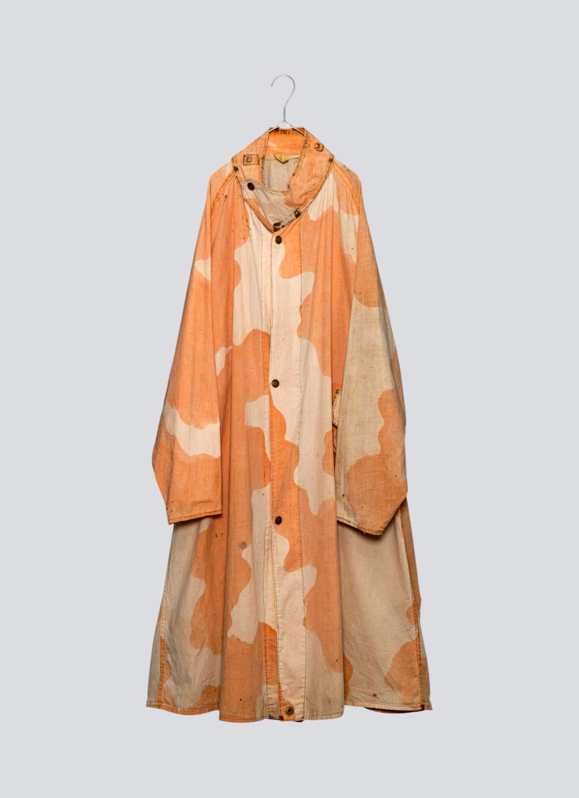 希少　イギリス軍　ピンクカモ　ガスケープ　スモッグ　ガスプロテクト 1940's WWII British Army PINK CAMOUFLAGE Anti Gas Cape Desert