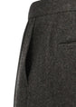 AMOMENTO mens wool shirring pants