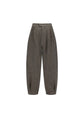 AMOMENTO mens wool shirring pants