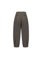 AMOMENTO mens wool shirring pants