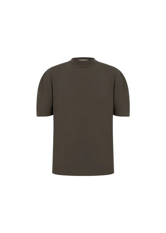 AMOMENTO mock neck raglan t-shirt
