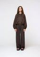 AMOMENTO nylon shirring jumper