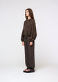 AMOMENTO nylon shirring jumper