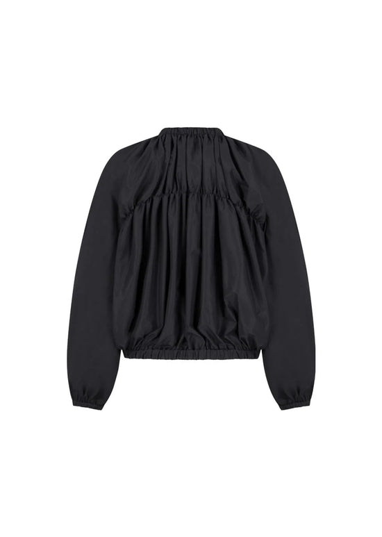AMOMENTO nylon shirring jumper
