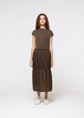AMOMENTO nylon shirring skirt
