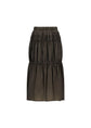 AMOMENTO nylon shirring skirt