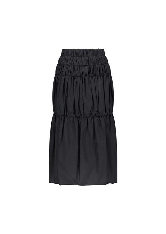 AMOMENTO nylon shirring skirt