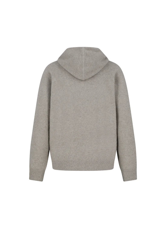 AMOMENTO racoon hoodie knit