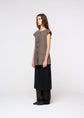 AMOMENTO sheer layered pants