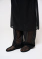 AMOMENTO sheer layered pants