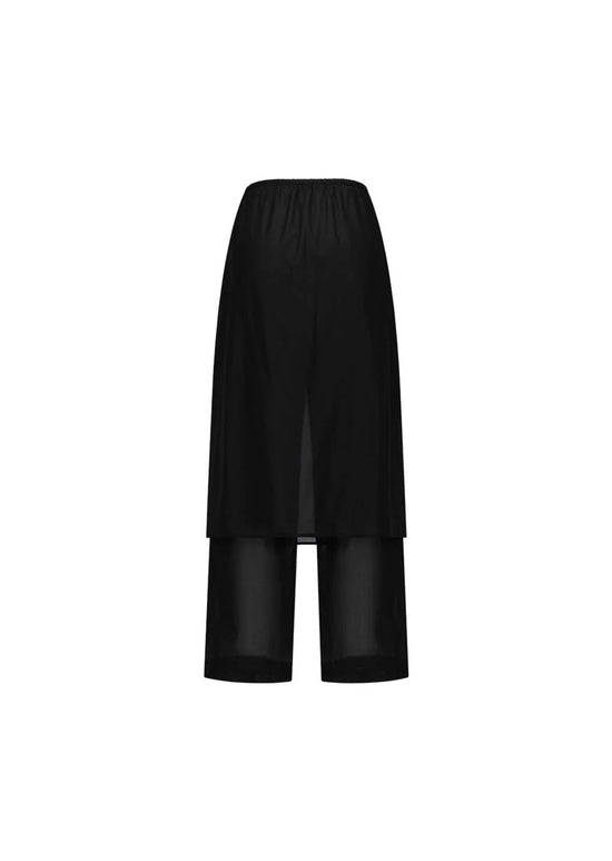 AMOMENTO sheer layered pants
