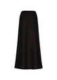 AMOMENTO velvet drawstring maxi skirt