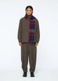 AMOMENTO mens wool shirring pants