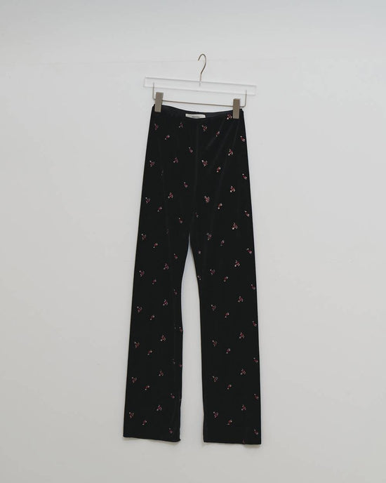 TODAYFUL Petit Flower Velour Leggings